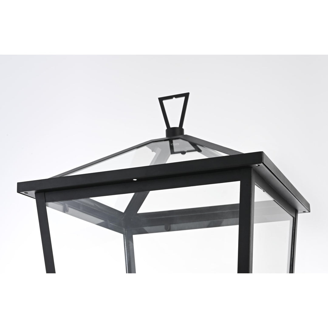 14 Inch Outdoor Post Light In Black