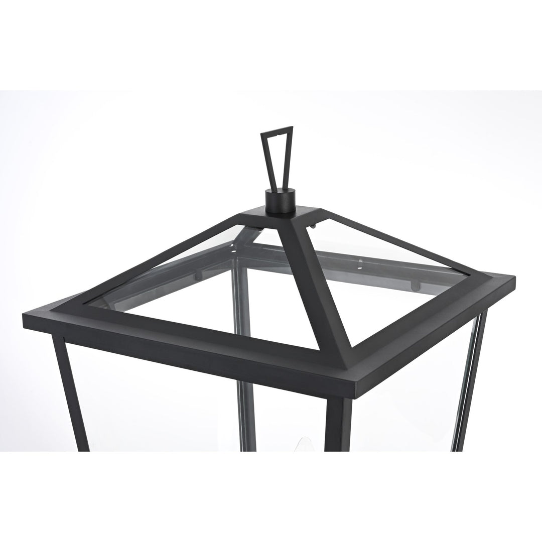 14 Inch Outdoor Post Light In Black
