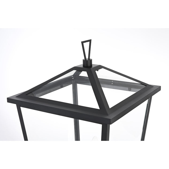 14 Inch Outdoor Post Light In Black