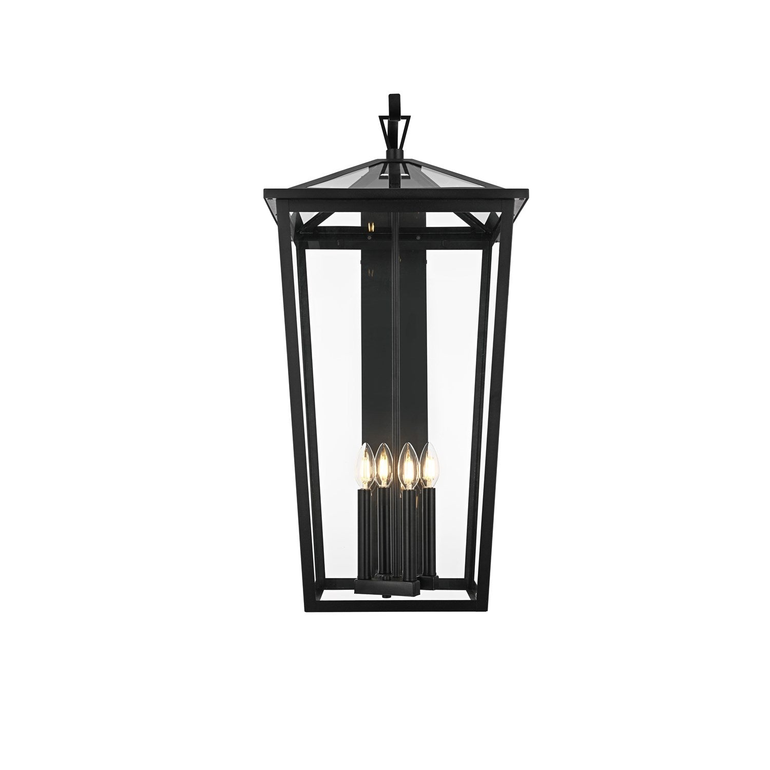 16 Inch Outdoor Wall Sconce In Black by Elegant Lighting