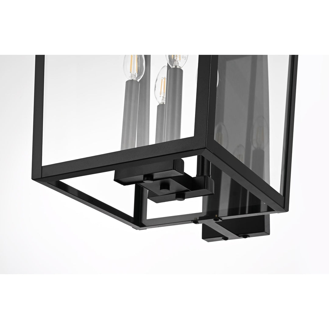 16 Inch Outdoor Wall Sconce In Black