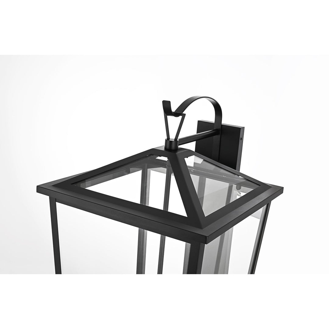16 Inch Outdoor Wall Sconce In Black