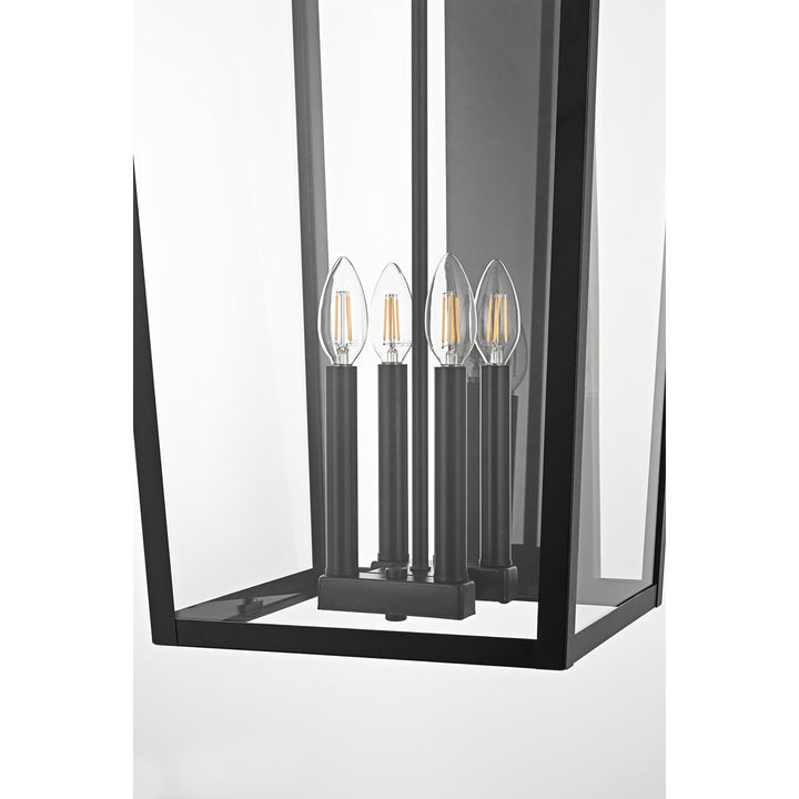 16 Inch Outdoor Wall Sconce In Black