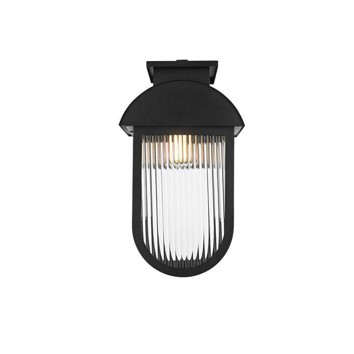 10 Inch Outdoor Wall Sconce In Black by Elegant Lighting