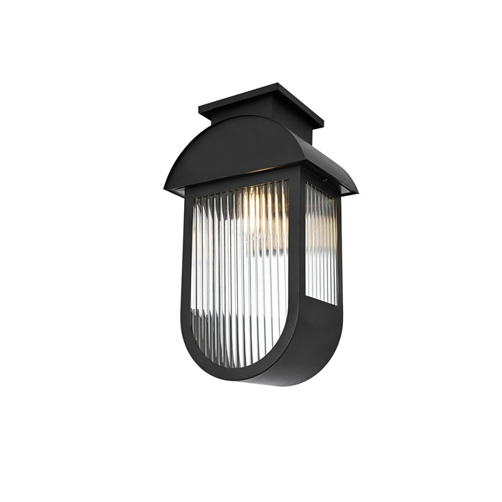 10 Inch Outdoor Wall Sconce In Black