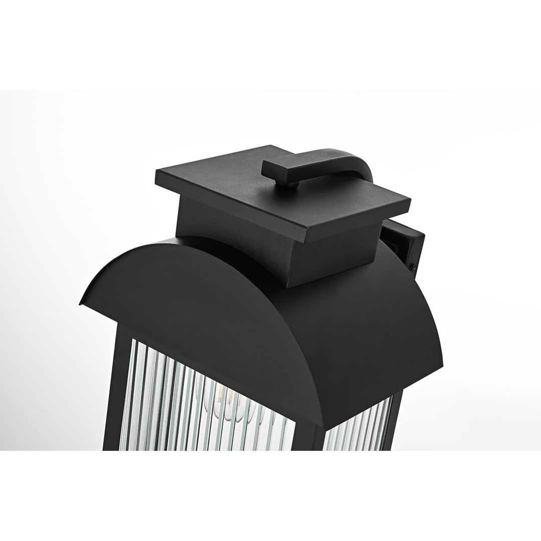 10 Inch Outdoor Wall Sconce In Black