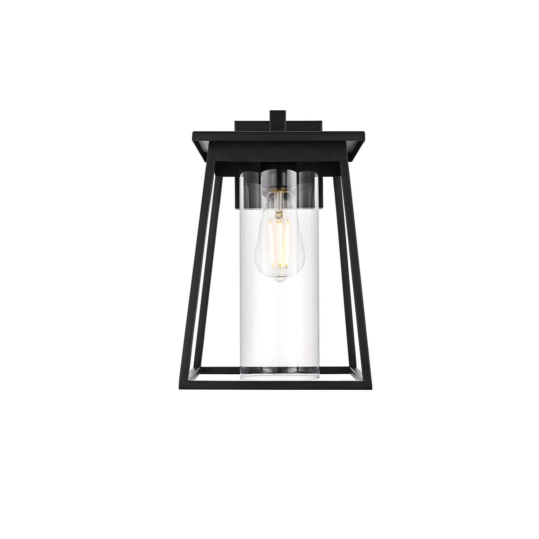 8.5 Inch Outdoor Wall Sconce In Black by Elegant Lighting