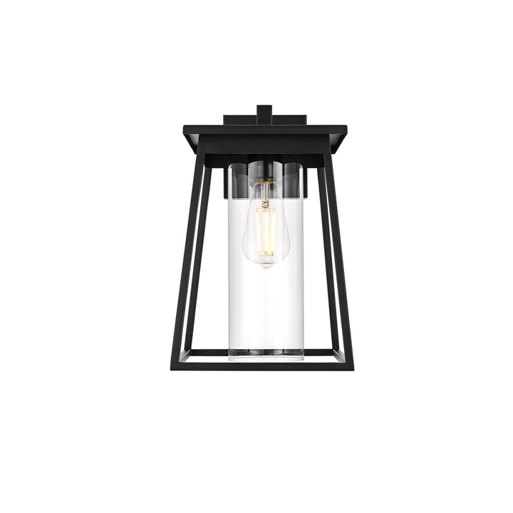 8.5 Inch Outdoor Wall Sconce In Black by Elegant Lighting