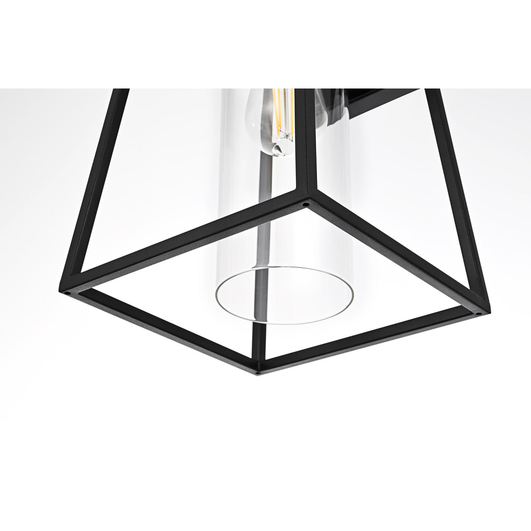 8.5 Inch Outdoor Wall Sconce In Black