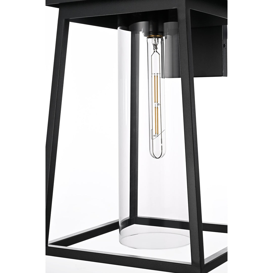 11 Inch Outdoor Wall Sconce In Black