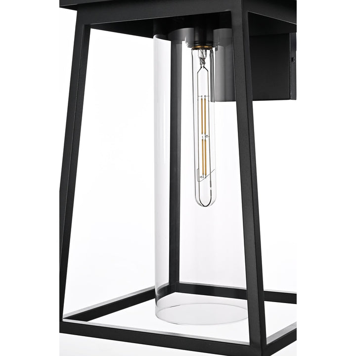 11 Inch Outdoor Wall Sconce In Black