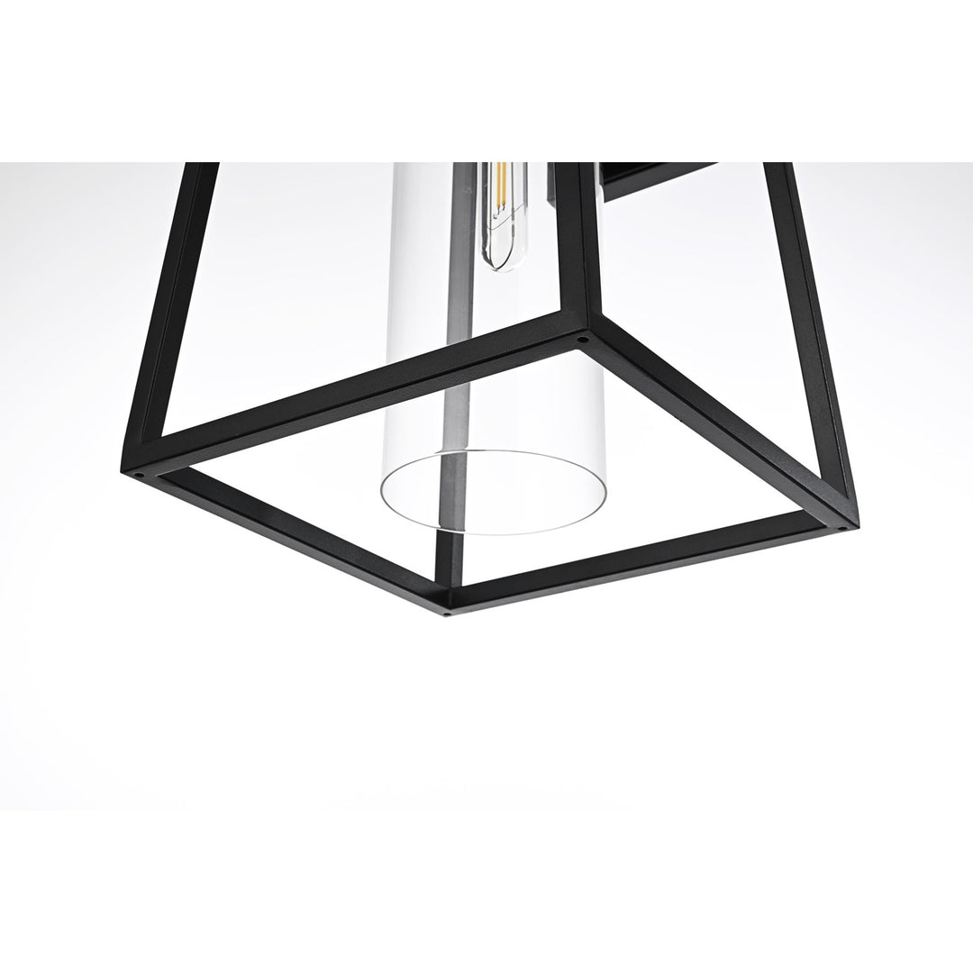 11 Inch Outdoor Wall Sconce In Black