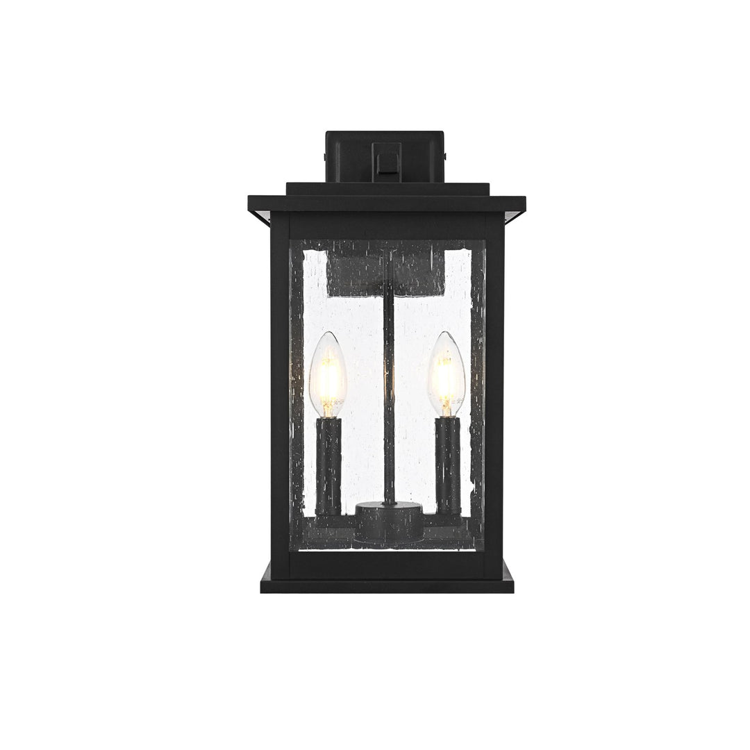 8.5 Inch Outdoor Wall Sconce In Black by Elegant Lighting