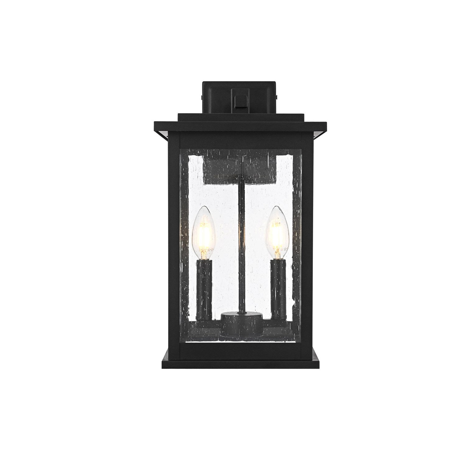 8.5 Inch Outdoor Wall Sconce In Black by Elegant Lighting
