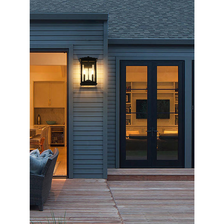 8.5 Inch Outdoor Wall Sconce In Black