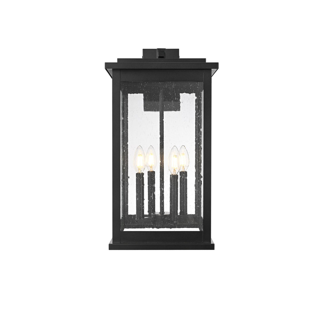 11 Inch Outdoor Wall Sconce In Black by Elegant Lighting