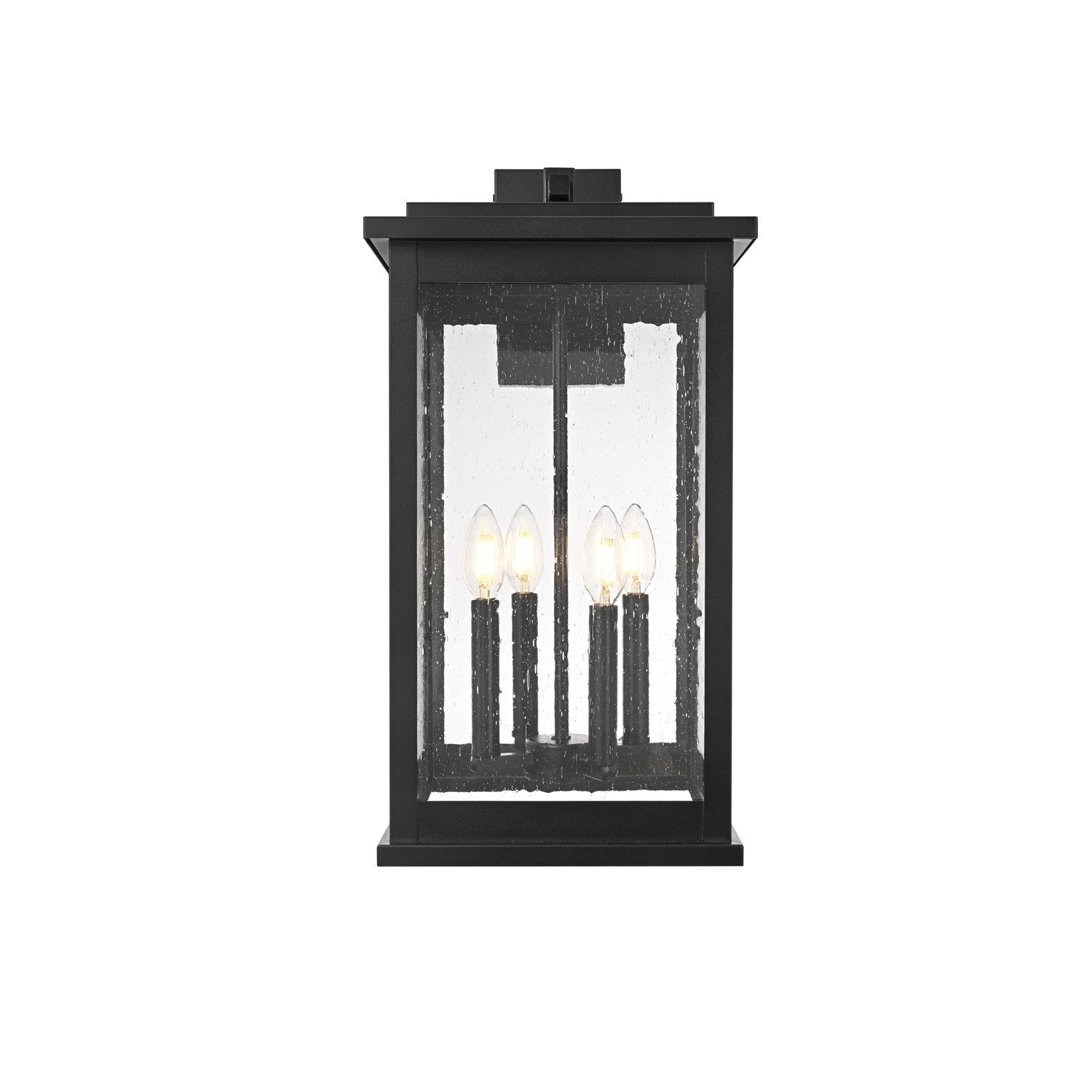 11 Inch Outdoor Wall Sconce In Black by Elegant Lighting