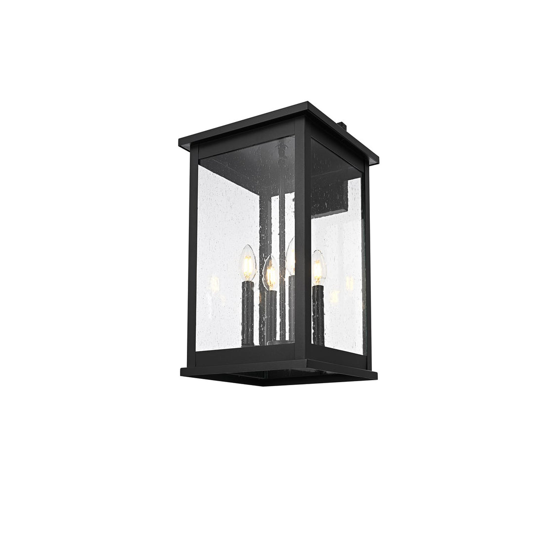 11 Inch Outdoor Wall Sconce In Black