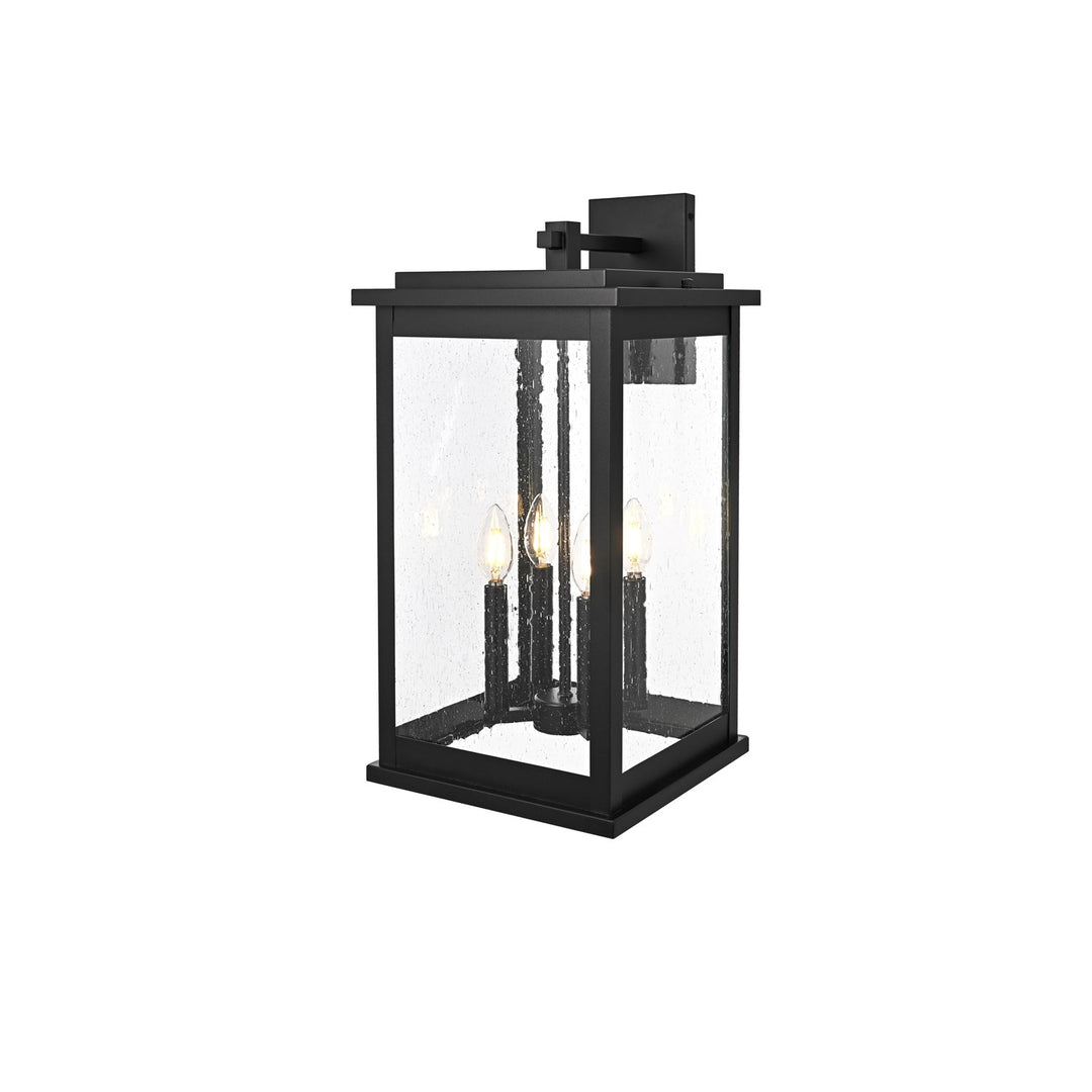 11 Inch Outdoor Wall Sconce In Black