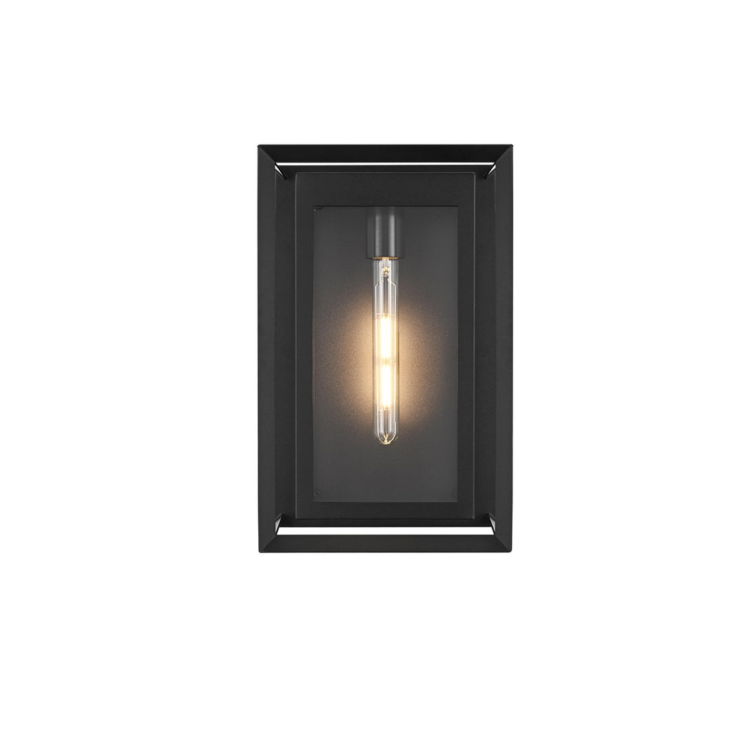 10 Inch Outdoor Wall Sconce In Black by Elegant Lighting