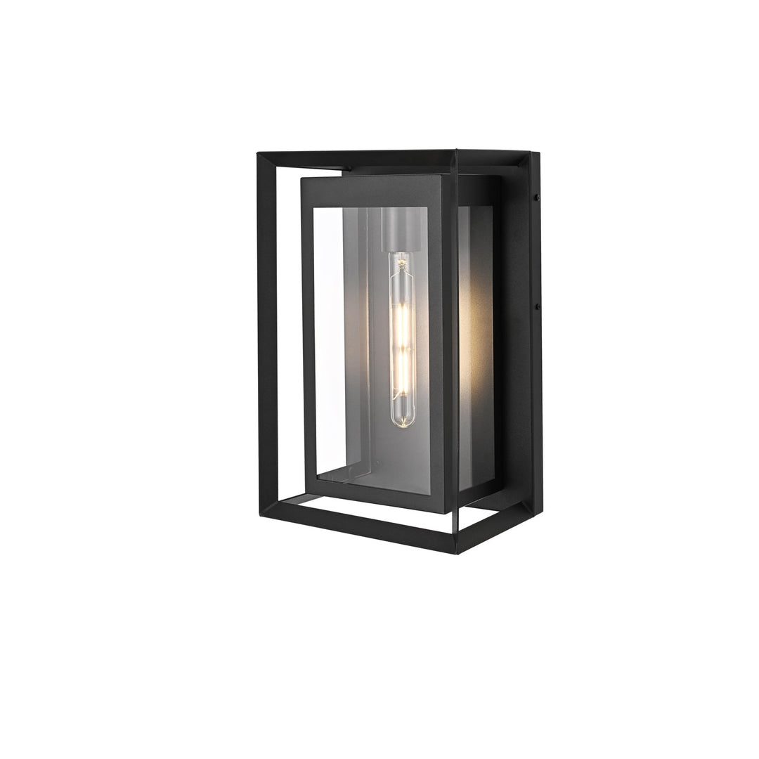 10 Inch Outdoor Wall Sconce In Black