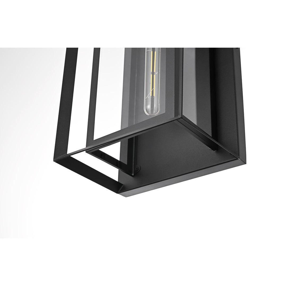 10 Inch Outdoor Wall Sconce In Black