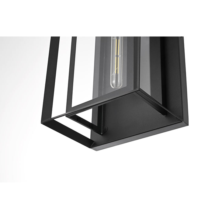 10 Inch Outdoor Wall Sconce In Black