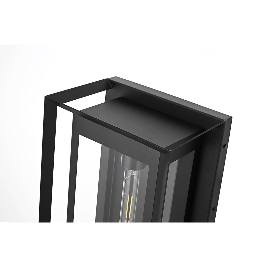10 Inch Outdoor Wall Sconce In Black