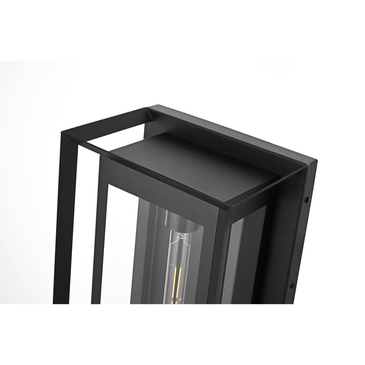 10 Inch Outdoor Wall Sconce In Black