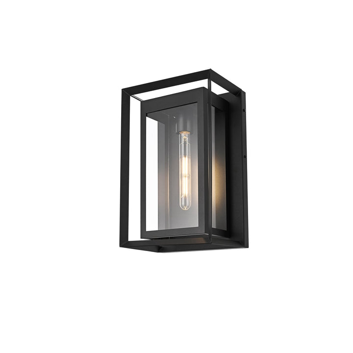 10 Inch Outdoor Wall Sconce In Black
