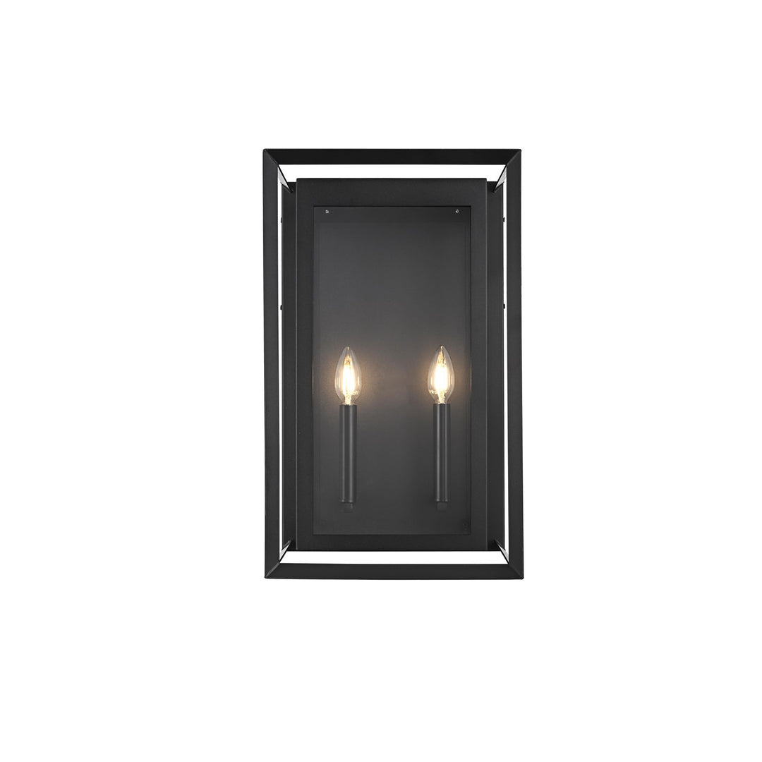 12 Inch Outdoor Wall Sconce In Black by Elegant Lighting
