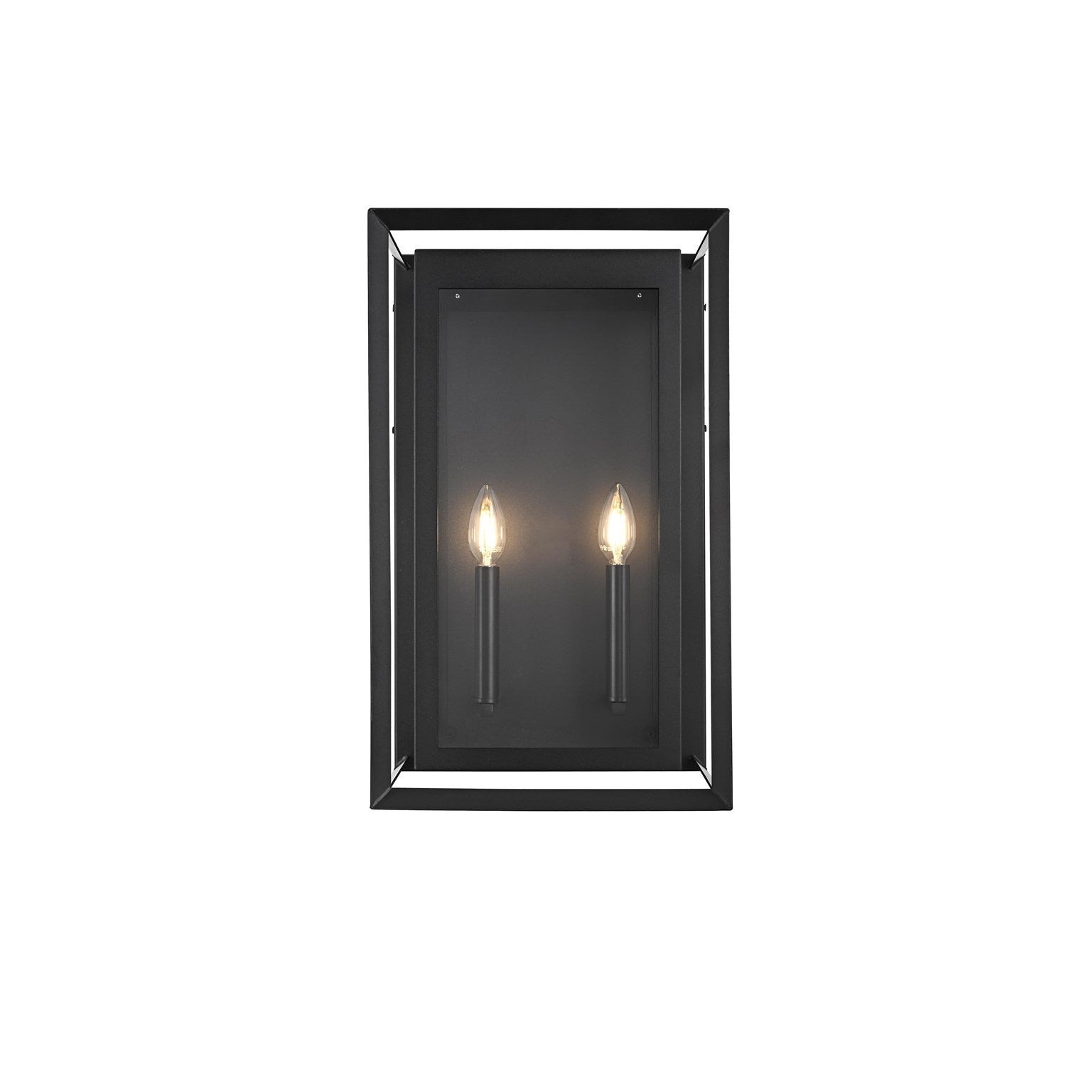 12 Inch Outdoor Wall Sconce In Black by Elegant Lighting