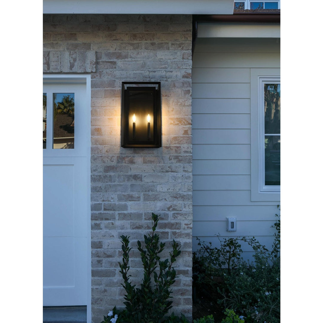 12 Inch Outdoor Wall Sconce In Black