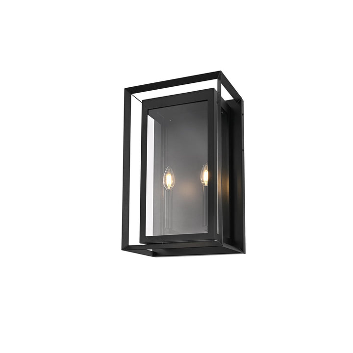 12 Inch Outdoor Wall Sconce In Black
