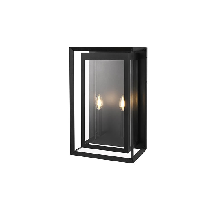 12 Inch Outdoor Wall Sconce In Black