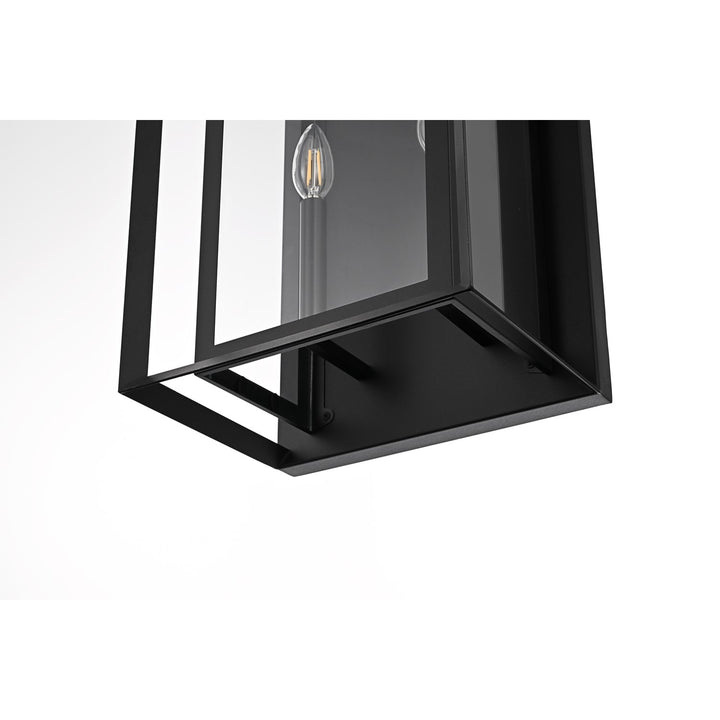 12 Inch Outdoor Wall Sconce In Black