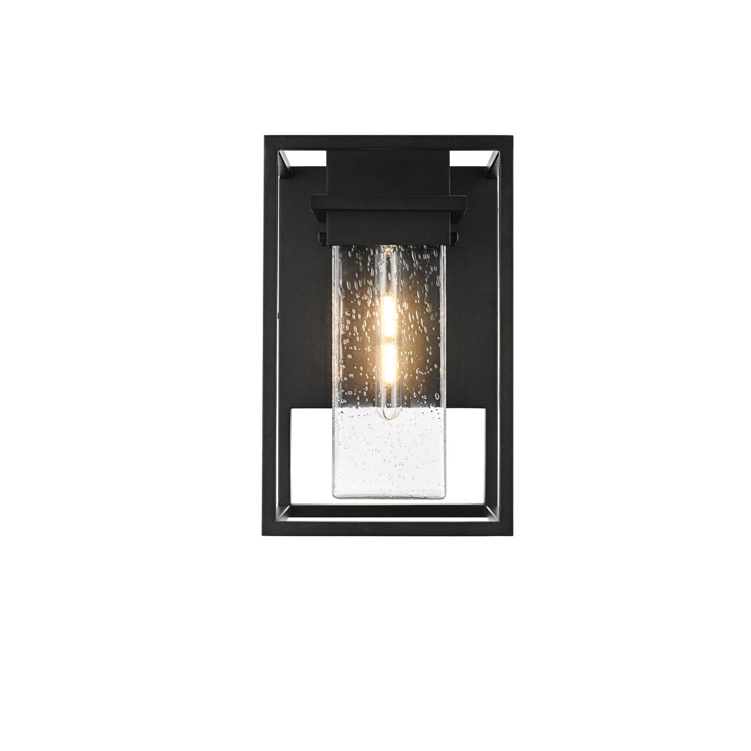 10 Inch Outdoor Wall Sconce In Black by Elegant Lighting