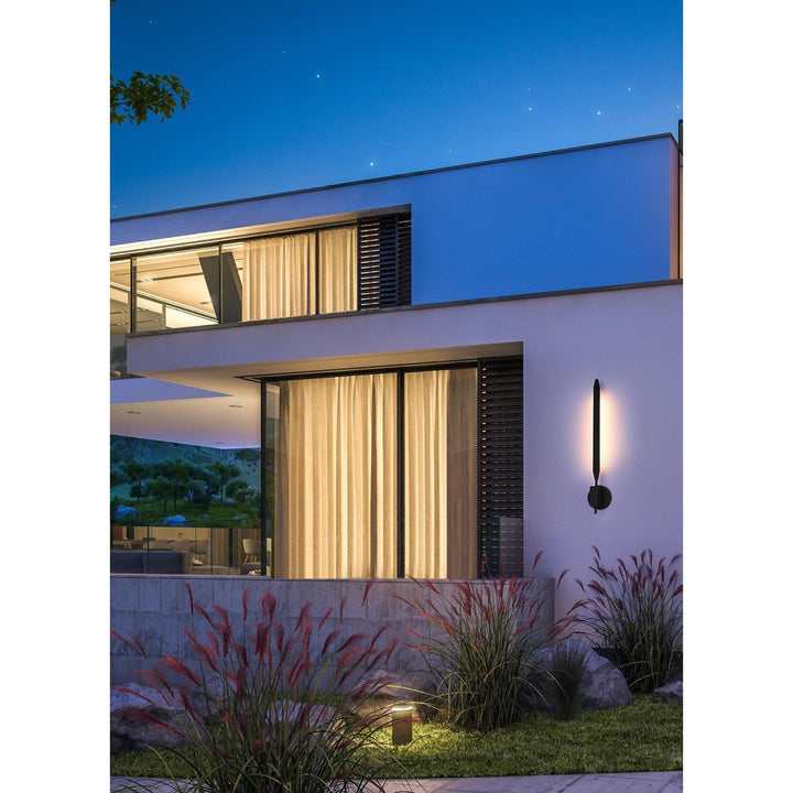 5 Inch Outdoor Wall Sconce In Black