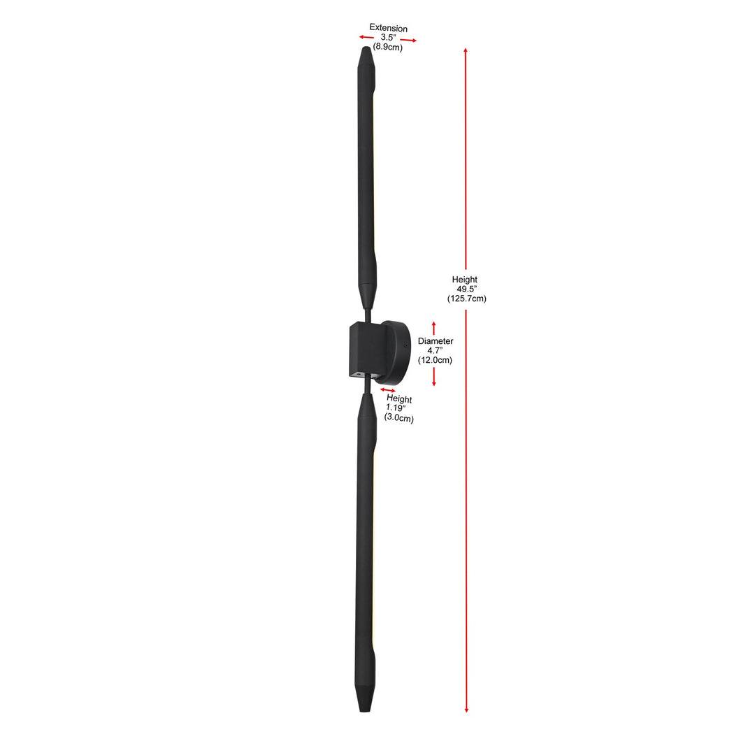 5 Inch Outdoor Wall Sconce In Black