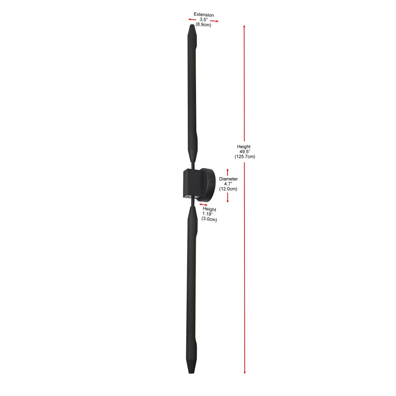 5 Inch Outdoor Wall Sconce In Black