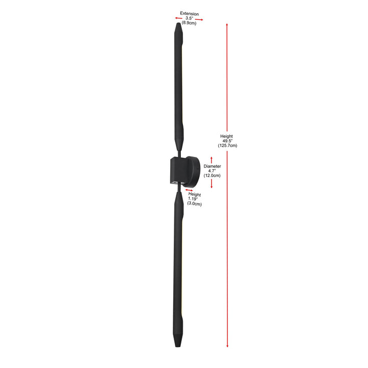 5 Inch Outdoor Wall Sconce In Black