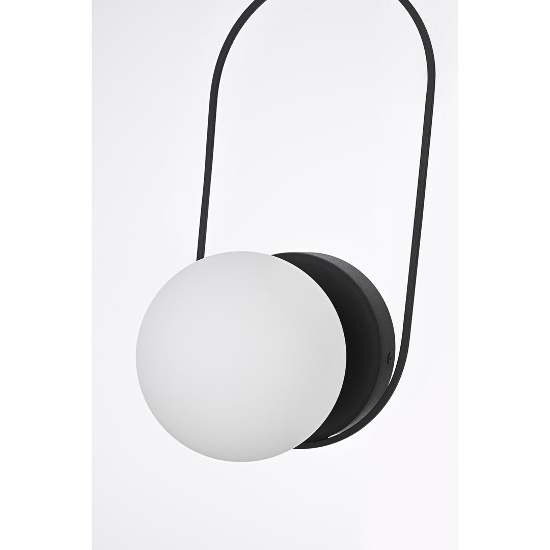 6 Inch Outdoor Wall Sconce In Black