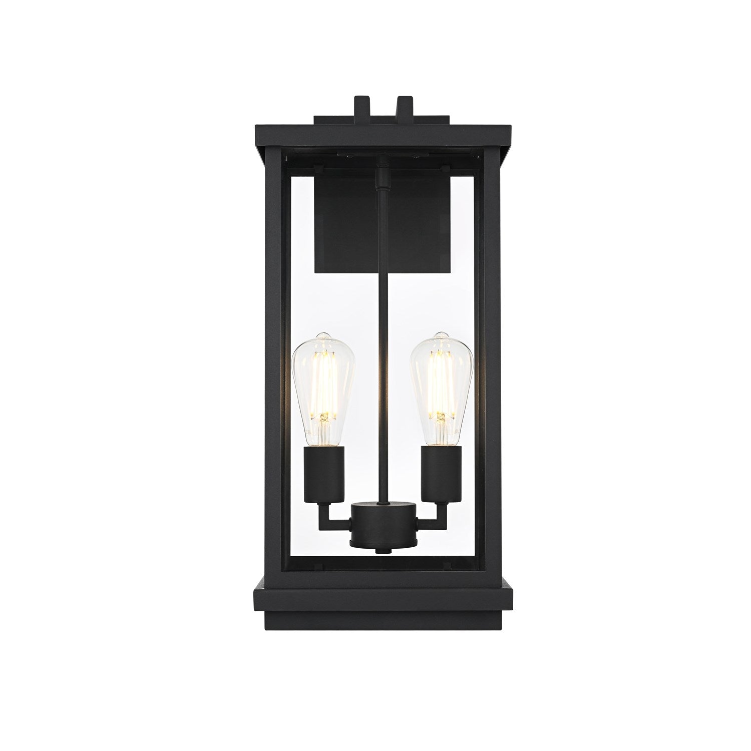 9 Inch Outdoor Wall Sconce In Black by Elegant Lighting