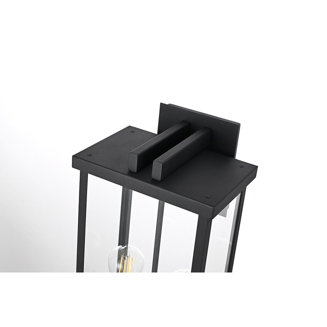 9 Inch Outdoor Wall Sconce In Black
