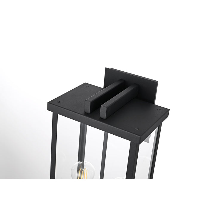 9 Inch Outdoor Wall Sconce In Black