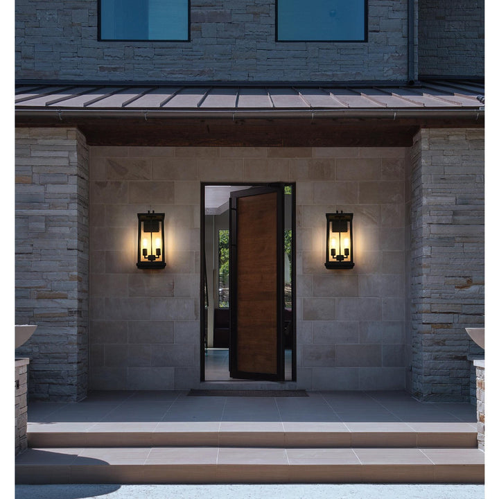 9 Inch Outdoor Wall Sconce In Black