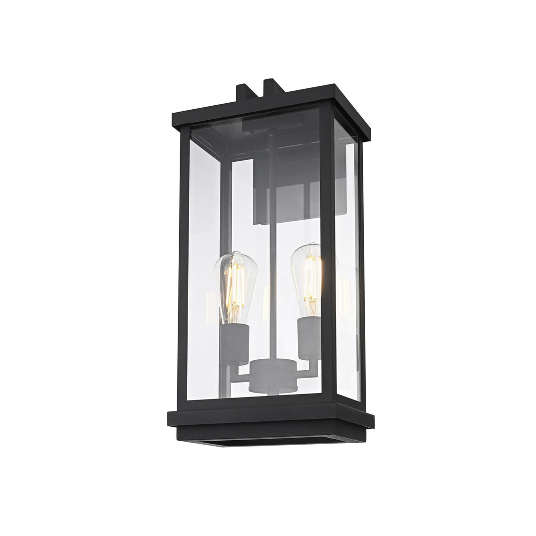 9 Inch Outdoor Wall Sconce In Black
