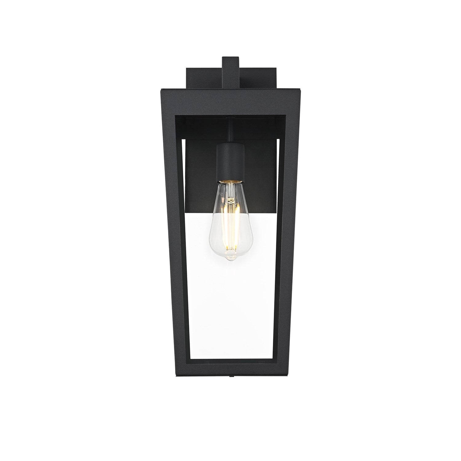 8 Inch Outdoor Wall Sconce In Black by Elegant Lighting