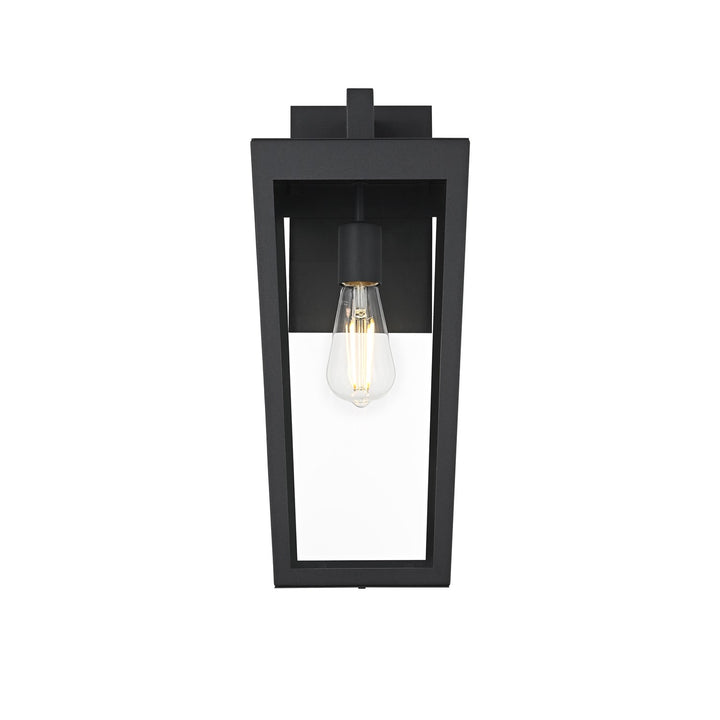 8 Inch Outdoor Wall Sconce In Black by Elegant Lighting