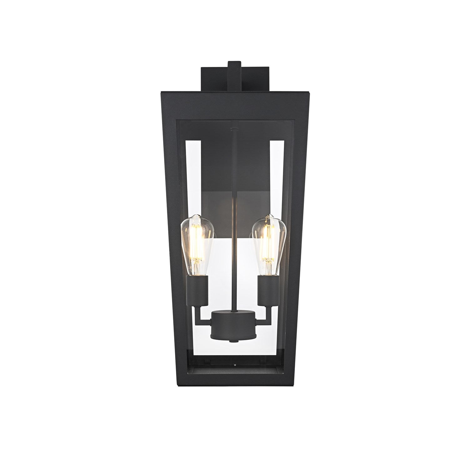 10 Inch Outdoor Wall Sconce In Black by Elegant Lighting